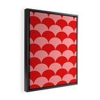 Deco Pattern pink and red Framed Canvas Print Gallery Image 2