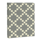 Diamond Quilted Plaid pattern black and white Canvas Print Gallery Image 8