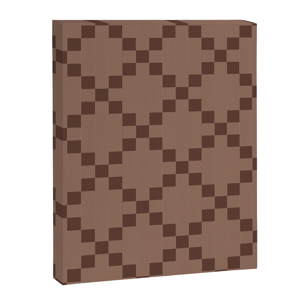 Diamond Quilted Plaid pattern brown Canvas Print Gallery Image 8