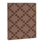 Diamond Quilted Plaid pattern brown Canvas Print Gallery Image 8