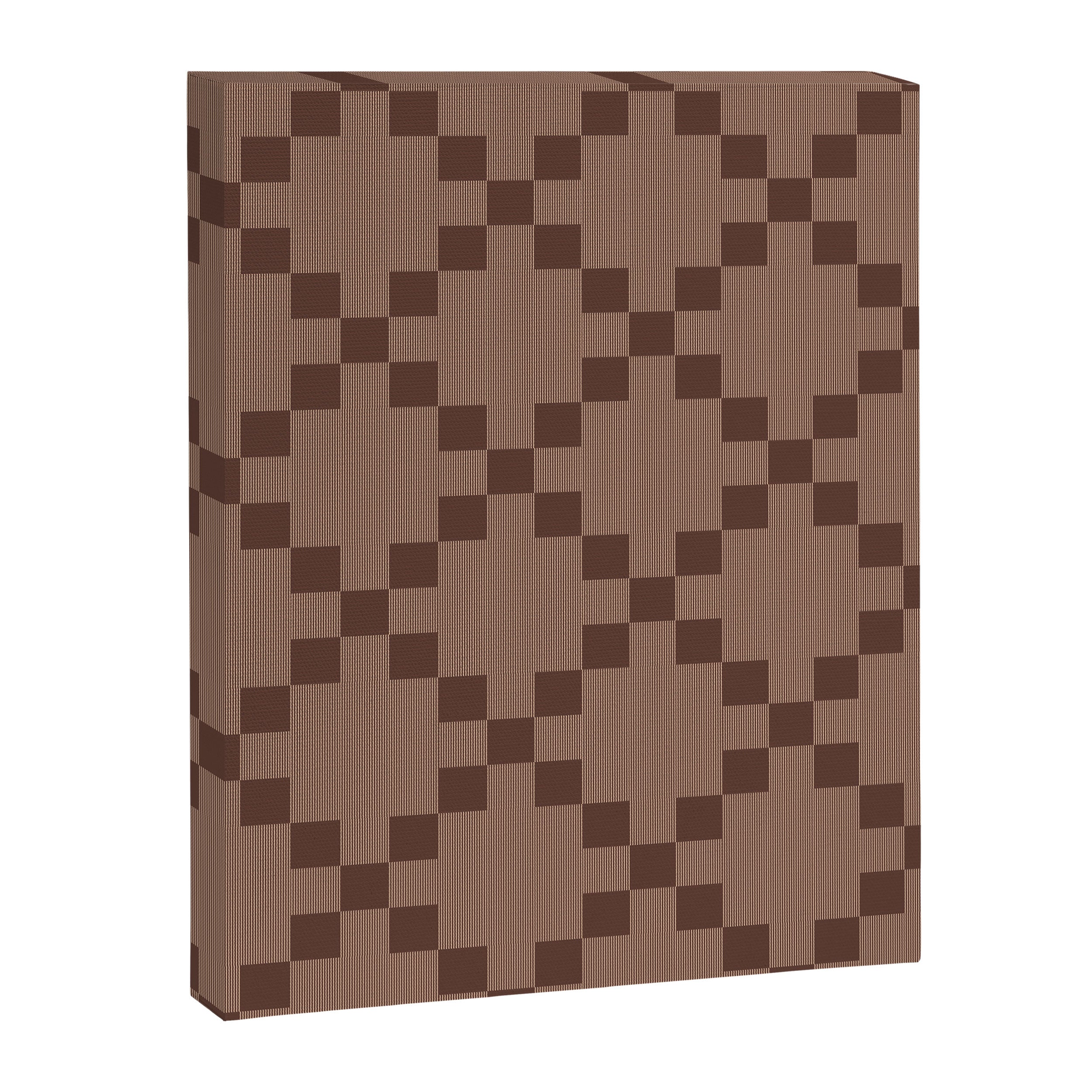 Diamond Quilted Plaid pattern brown Canvas Print Gallery Image 8
