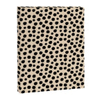 Irregular Small Polka Dots black Canvas Print Gallery Image 8