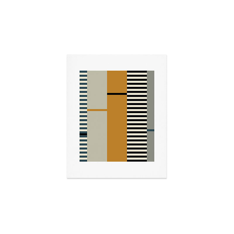 Irregular Stripes 2 neutral Art Print Gallery Image 1