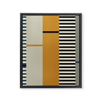 Irregular Stripes 2 neutral Framed Canvas Print Gallery Image 8