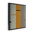 Irregular Stripes 2 neutral Framed Canvas Print Gallery Image 2