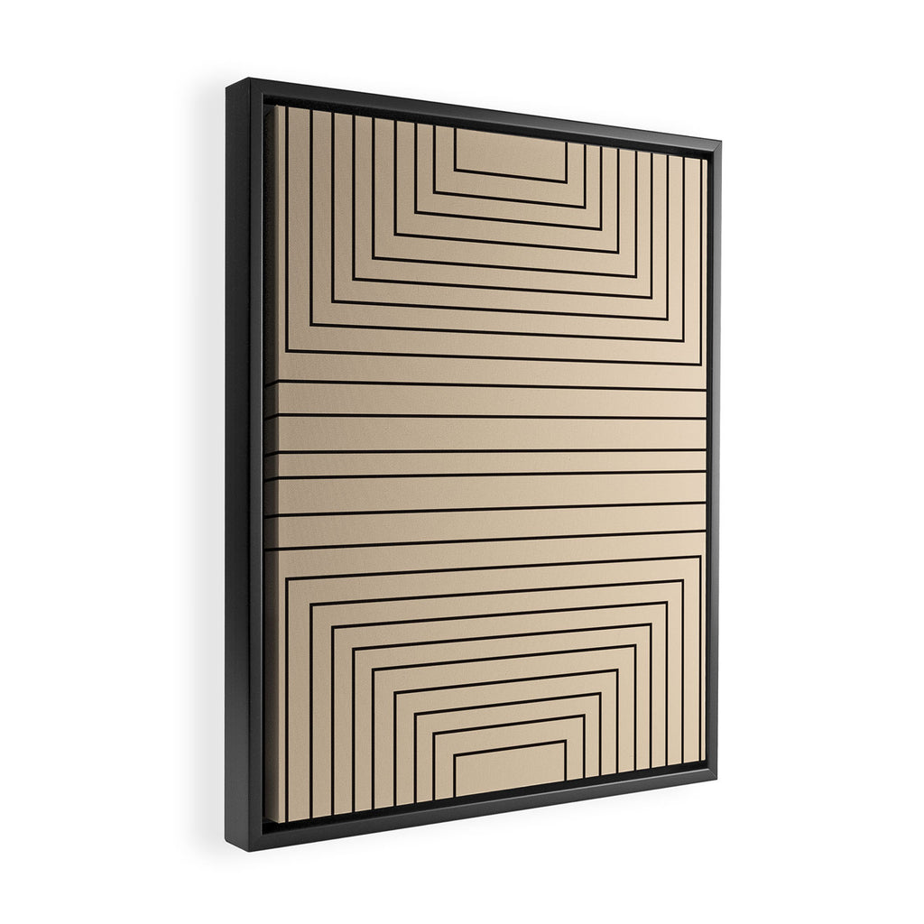 Layers 2 black Framed Canvas Print Gallery Image 2