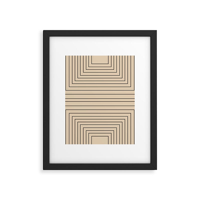Layers 2 black Framed Art Print Gallery Image 6