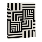 Layers 4 pattern black Canvas Print Gallery Image 8