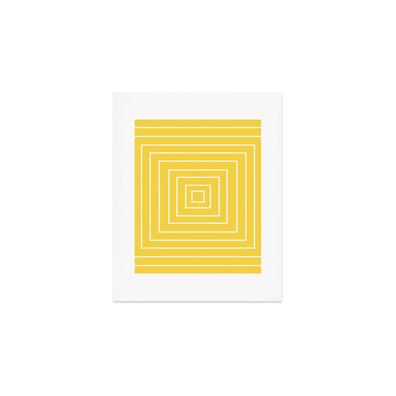 Layers yellow Art Print Gallery Image 1