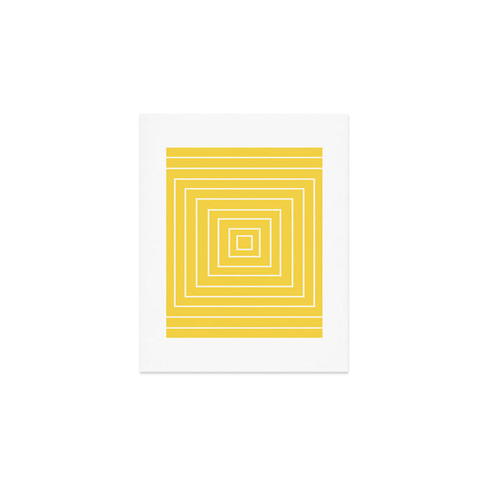 Layers yellow Art Print Gallery Image 1