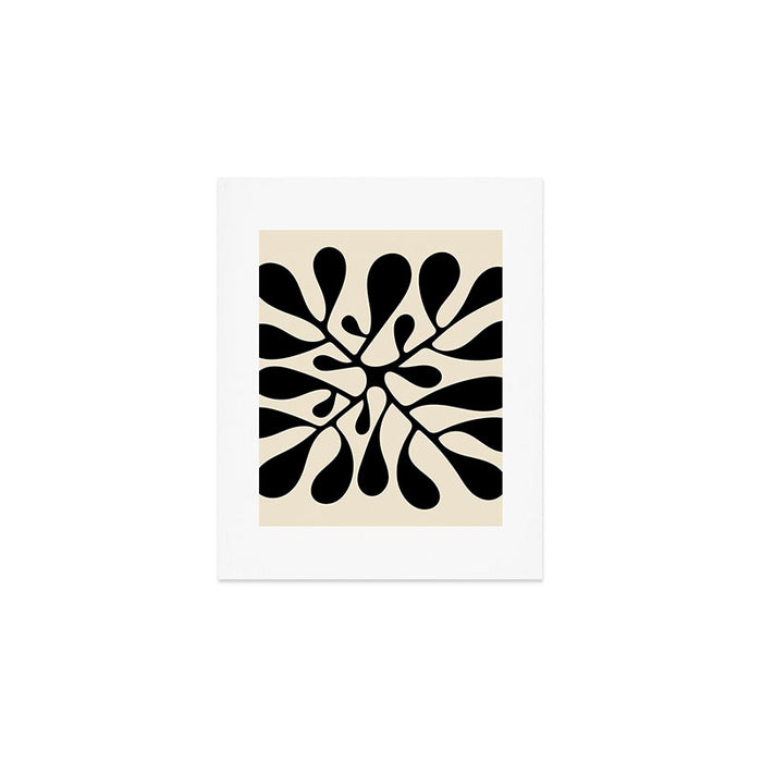 Matisse Inspired Abstract Cut Outs black Art Print Gallery Image 1