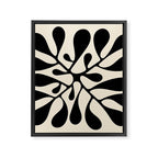Matisse Inspired Abstract Cut Outs black Framed Canvas Print Gallery Image 8