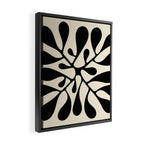 Matisse Inspired Abstract Cut Outs black Framed Canvas Print Gallery Image 2