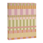 Midcentury Modern Blocks of Stripes neutral pastels pattern Canvas Print Gallery Image 8