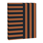 Perpendicular Lines terracota and blue Canvas Print Gallery Image 8