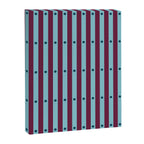 Stripes and Dots geometric pattern blue and purple Canvas Print Gallery Image 8