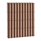 Stripes and Dots geometric pattern brown Canvas Print Gallery Image 8