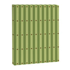 Stripes and Dots geometric pattern sage green Canvas Print Gallery Image 8
