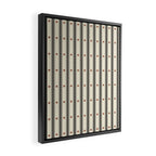 Stripes With Lines and Dots pattern black and white Framed Canvas Print Gallery Image 2