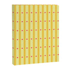 Stripes With Lines and Dots pattern yellow Canvas Print Gallery Image 8