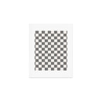 Textured Plaid pattern black and white  Art Print Gallery Image 1