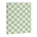 Textured Plaid pattern blue and white Canvas Print Gallery Image 8