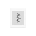Abstract 80s Soundwave Art Music Audio black and white Musical design home wall bedroom decor Art Pr Art Print Gallery Image 1