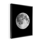 Full Moon print black-white photograph new lunar eclipse poster bedroom home wall decor Framed Canvas Print Gallery Image 2
