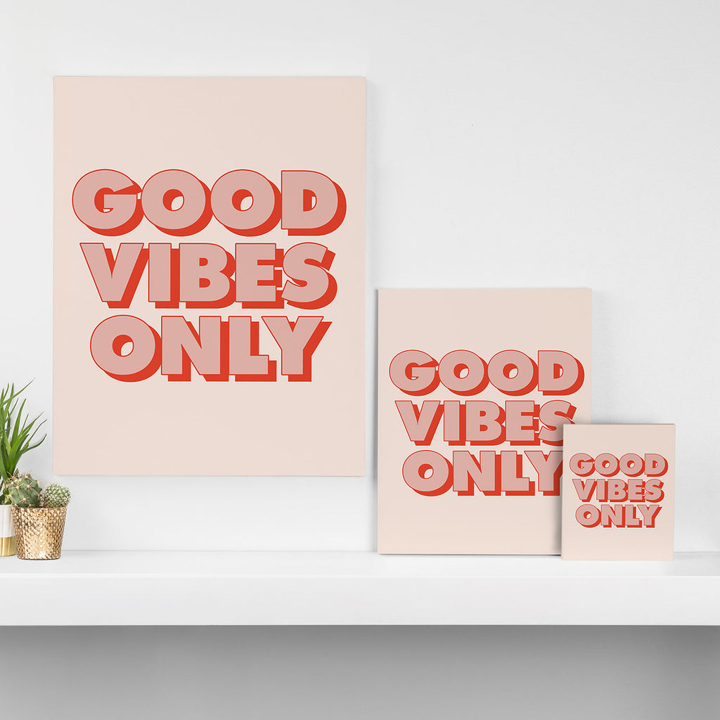 Good Vibes Only Canvas Print Gallery Image 3