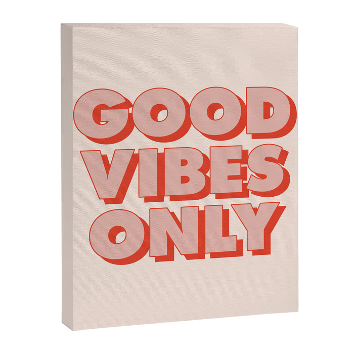 Good Vibes Only Canvas Print Gallery Image 1