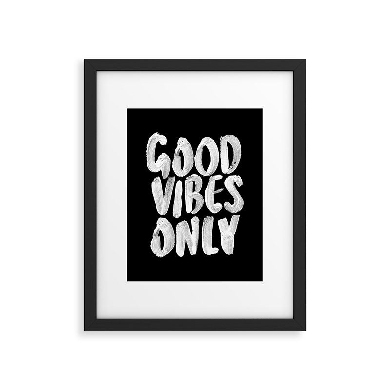 Good Vibes Only Framed Art Print Gallery Image 6