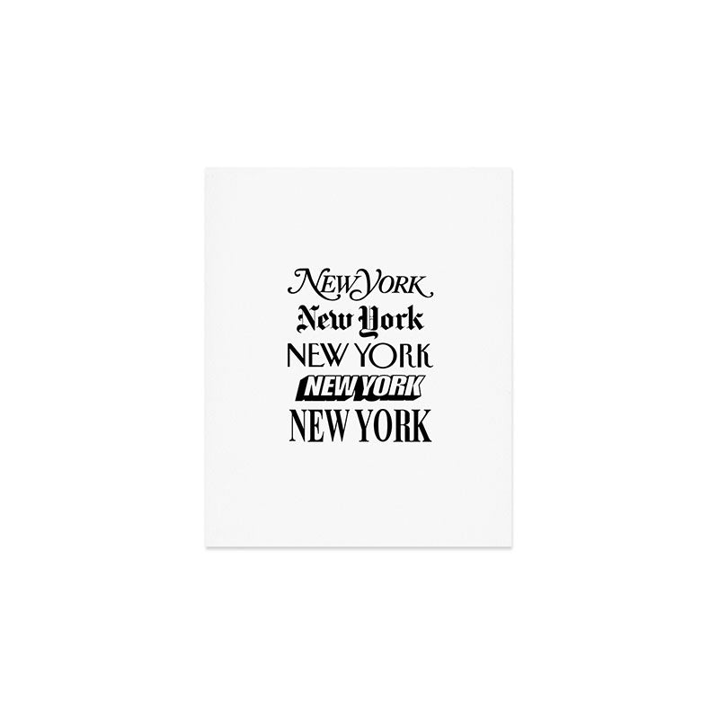 I Heart New York City Black and White New York Poster I Love NYC Design black-white home wall decor Art Print Gallery Image 1