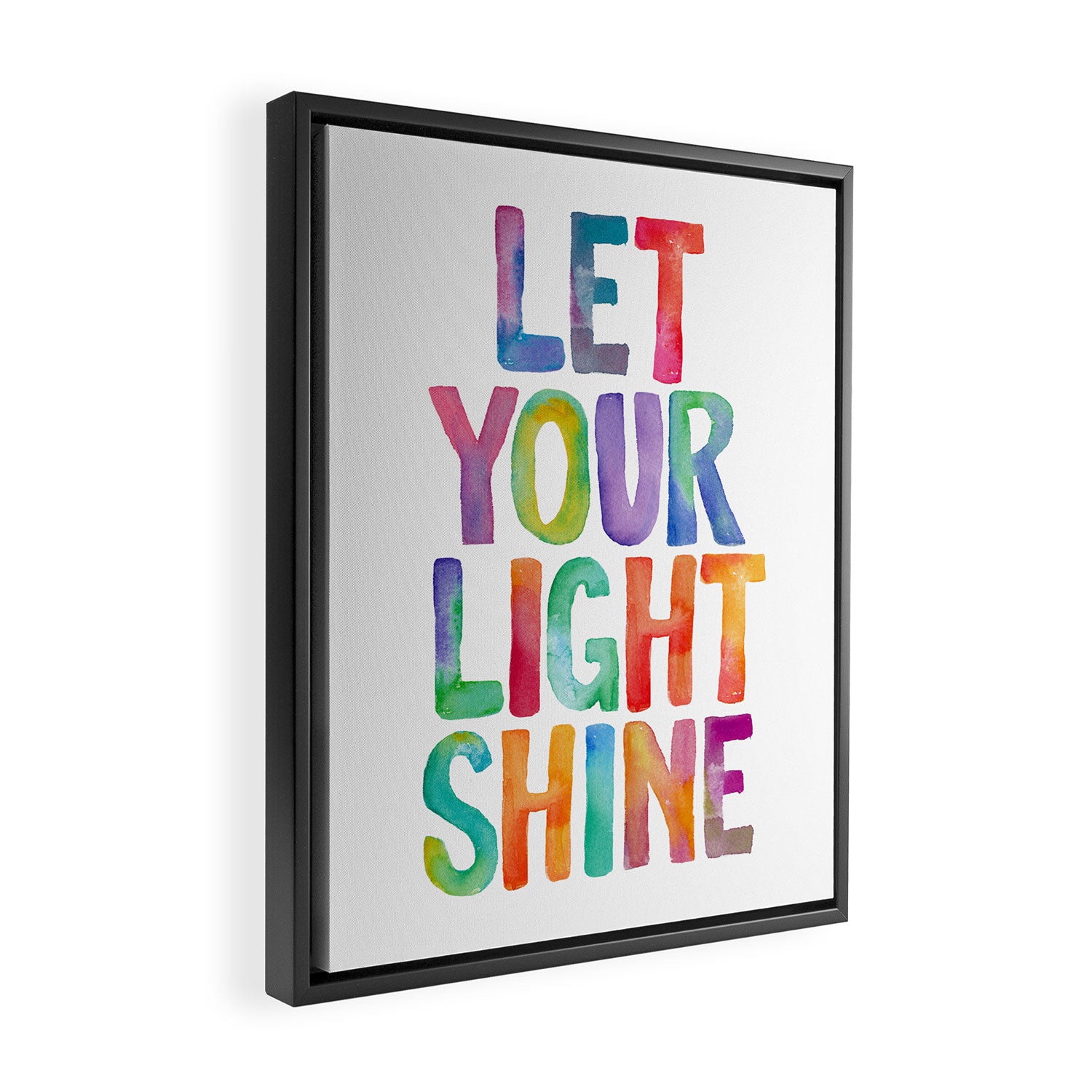 Let Your Light Shine Framed Canvas Print Gallery Image 2