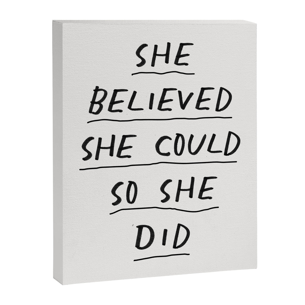 She Believed She Could So She Did Canvas Print Gallery Image 8