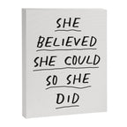 She Believed She Could So She Did Canvas Print Gallery Image 8