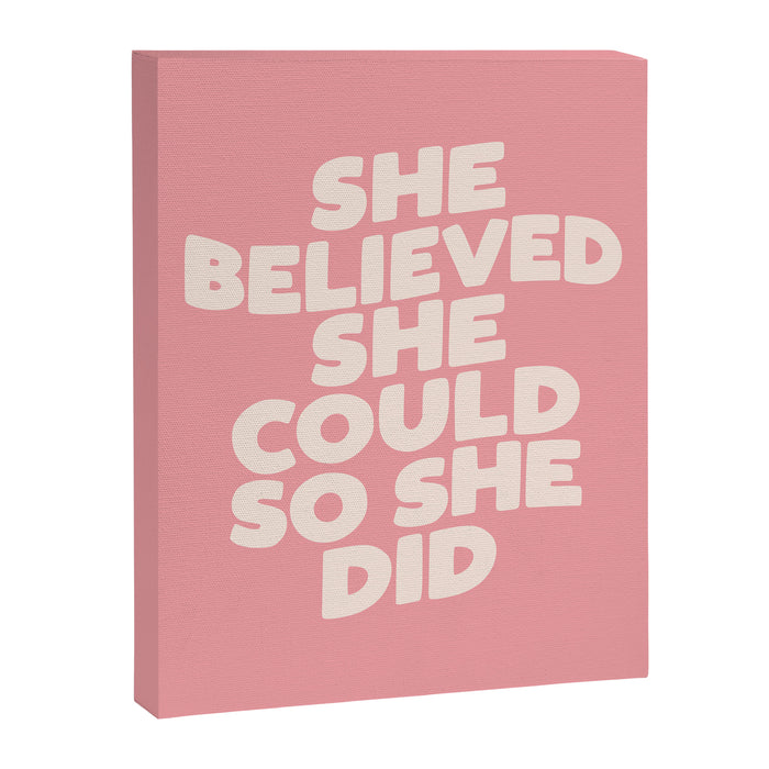 She Believed She Could So She Did Canvas Print Gallery Image 1