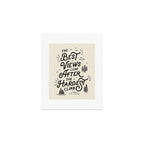 The Best Views Come After The Hardest Climb monochrome typography poster Art Print Gallery Image 1