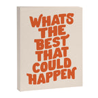 Whats The Best That Could Happen in Peach Fuzz Canvas Print Gallery Image 8