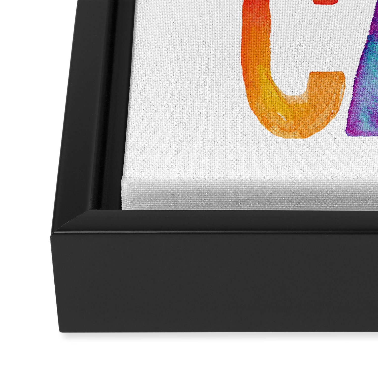 Yes You Can Framed Canvas Print Gallery Image 3