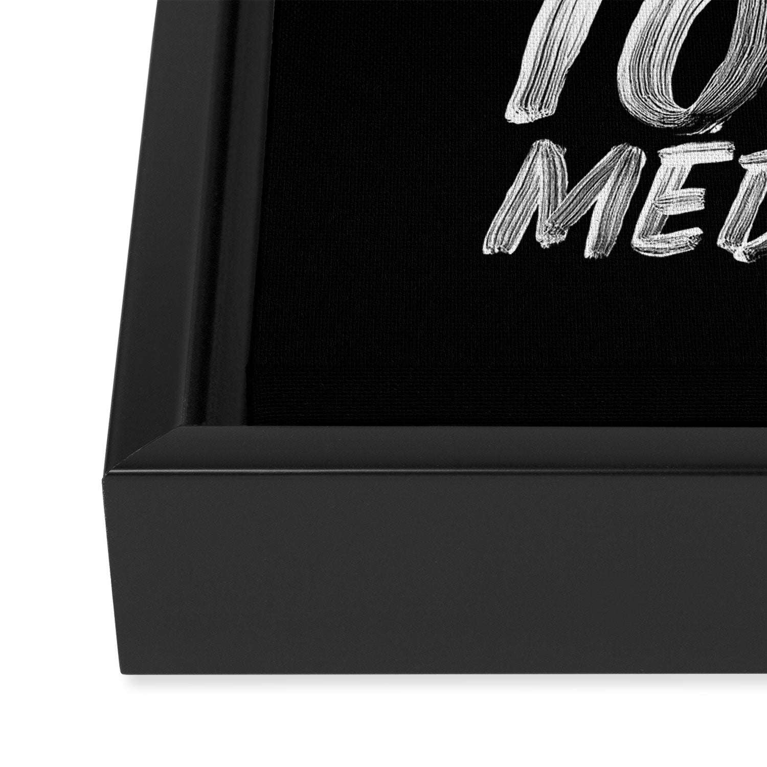 You Did Not Wake Up Today To Be Mediocre black and white monochrome typography poster design Framed Canvas Print Gallery Image 3