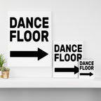 Dance Floor (arrow point right) Canvas Print Gallery Image 3