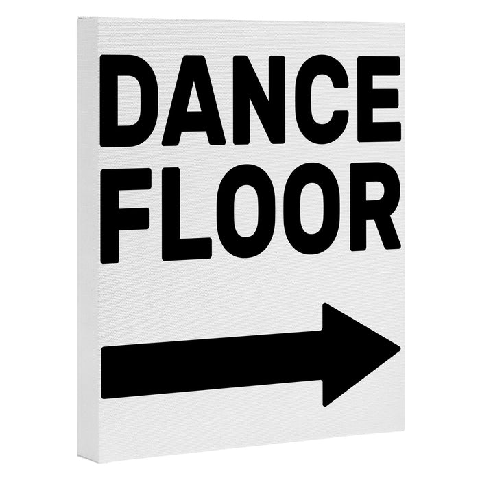 Dance Floor (arrow point right) Canvas Print Gallery Image 1