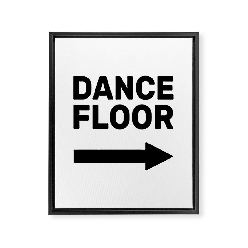 Dance Floor (arrow point right) Framed Canvas Print Gallery Image 8