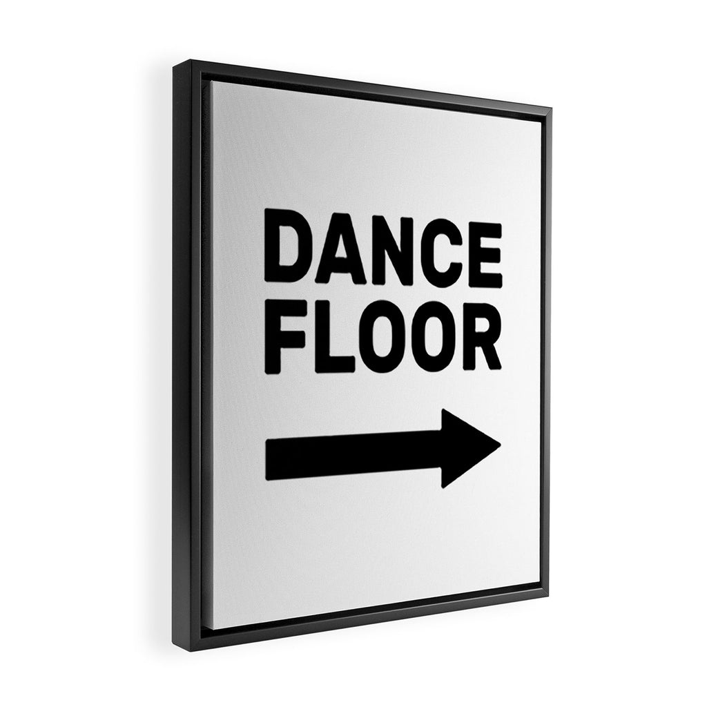 Dance Floor (arrow point right) Framed Canvas Print Gallery Image 2
