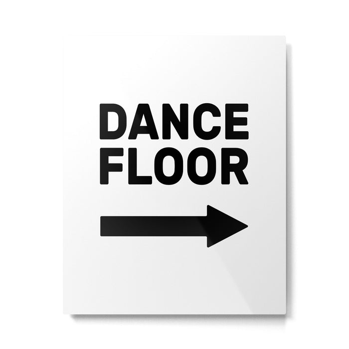 Dance Floor (arrow point right) Metal Print Gallery Image 1
