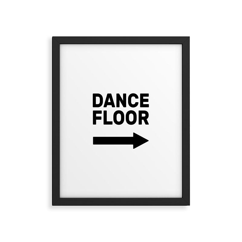 Dance Floor (arrow point right) Framed Art Print Gallery Image 6