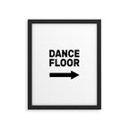 Dance Floor (arrow point right) Framed Art Print Gallery Image 6
