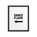 Dance floor (arrow pointing left) Framed Art Print Gallery Image 6