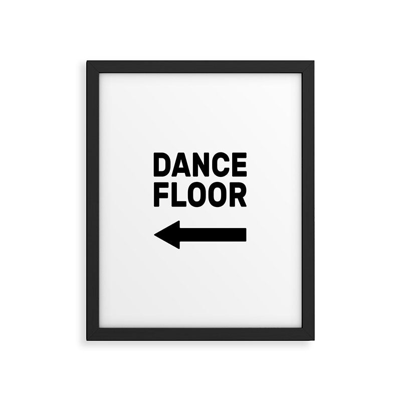 Dance floor (arrow pointing left) Framed Art Print Gallery Image 6