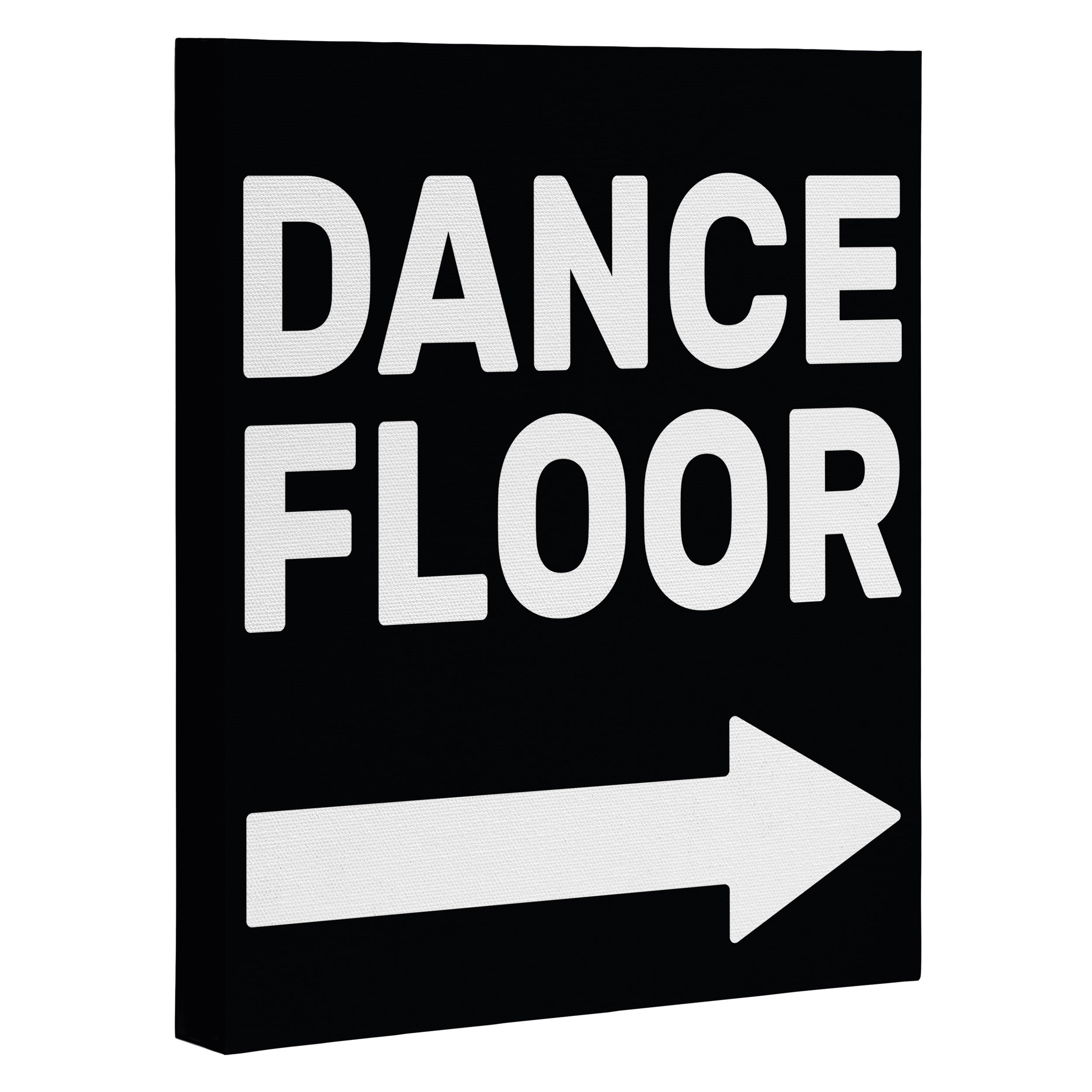 Dance Floor (arrow pointing right) Canvas Print Gallery Image 3